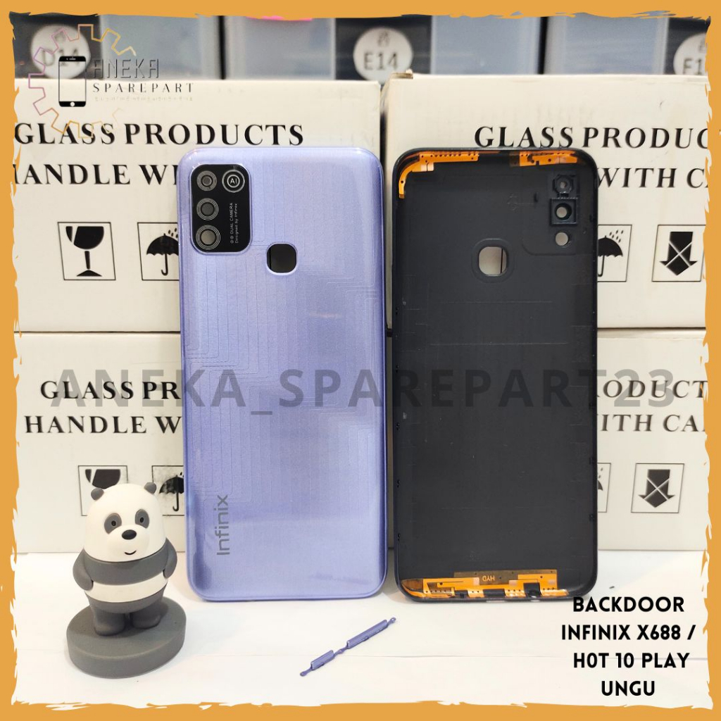 Jual HOUSING BACK CASING FULLSET BACKDOOR + FRAME LCD INFINIX HOT 10 ...