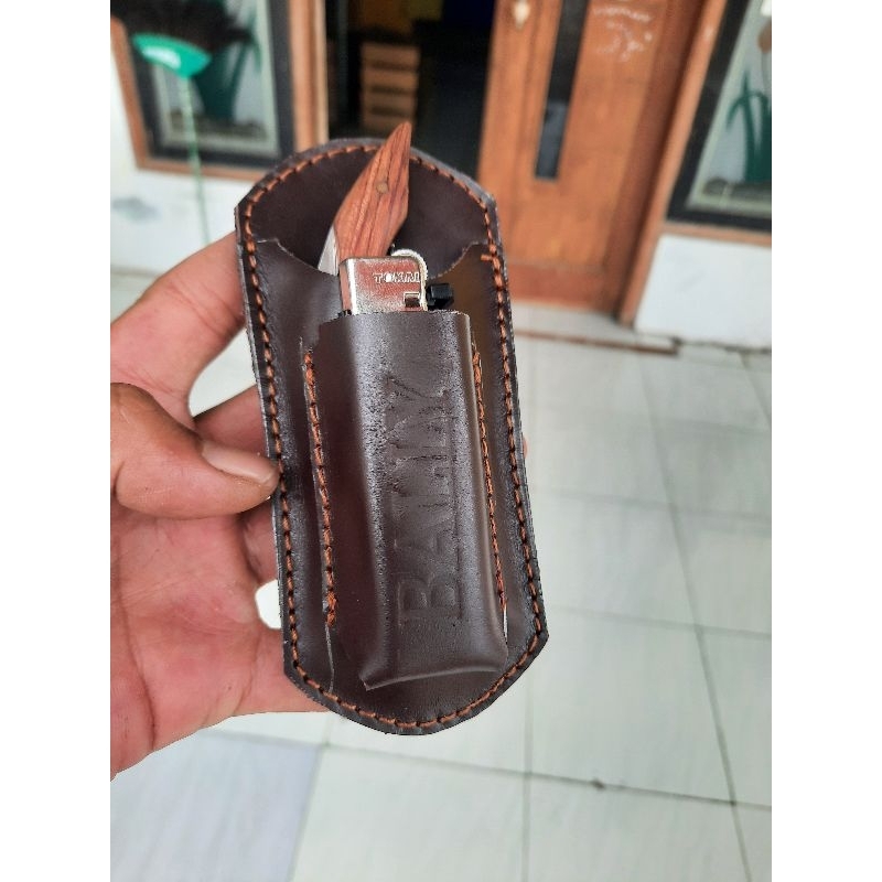 Jual Mini Bar Holster 2 Kantung, Wadah Wine Opener plus korek api
