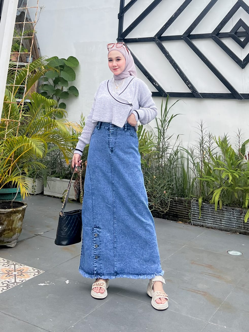 Style rok jeans hijab discount