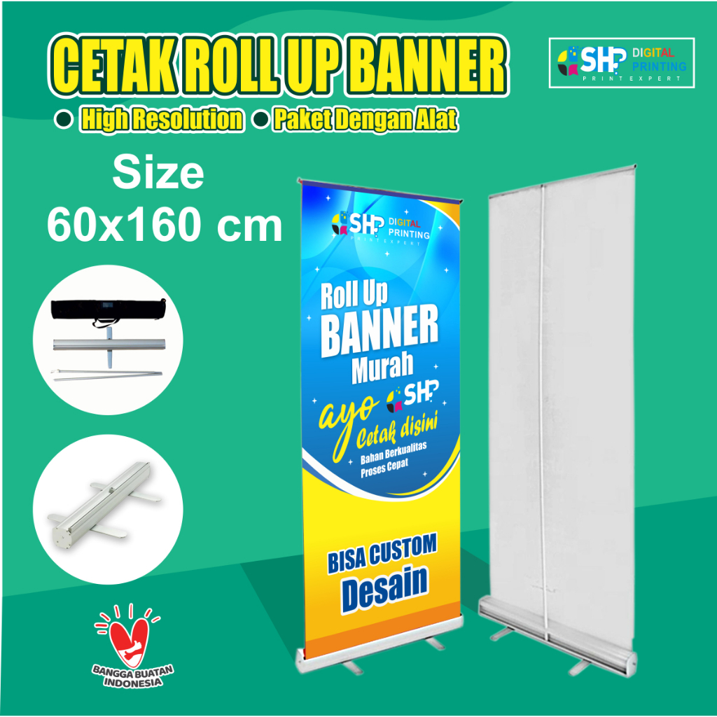 Jual Roll Up Banner Standing Banner Plus Cetak Murah Shopee Indonesia