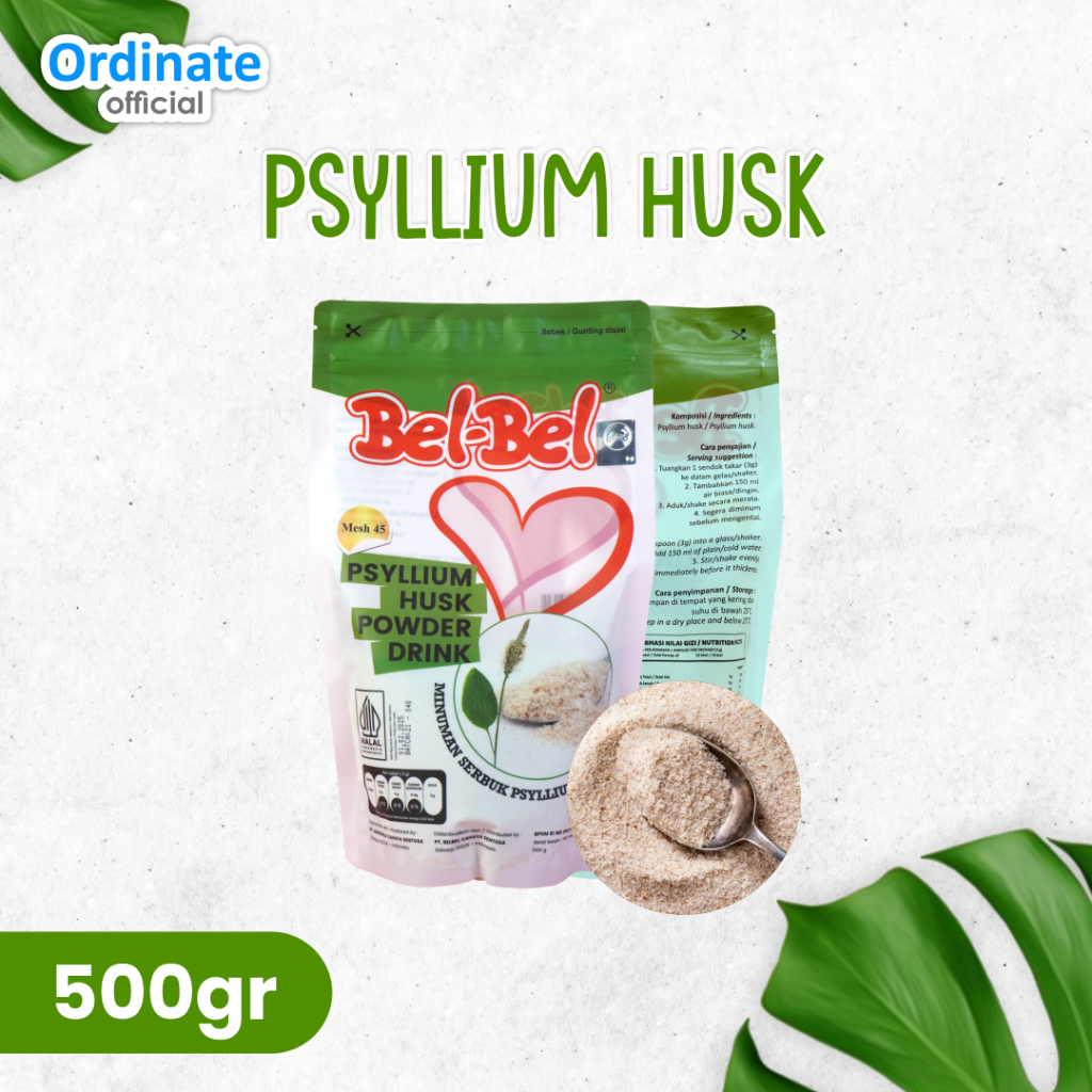 Jual Psyllium Husk Powder Murni Fiber Drink 500 Gr Untuk Mengatasi