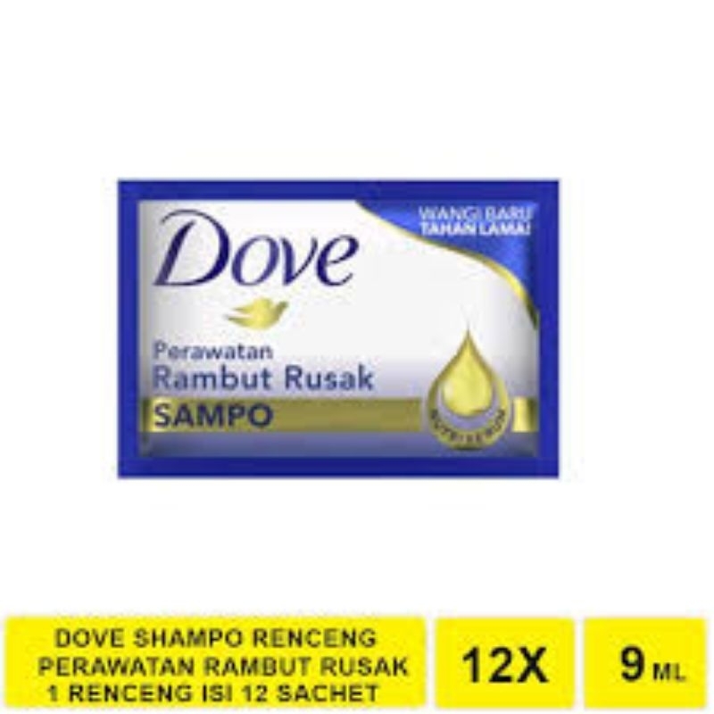 Jual Dove Shampoo Sachet 12x9m Shopee Indonesia
