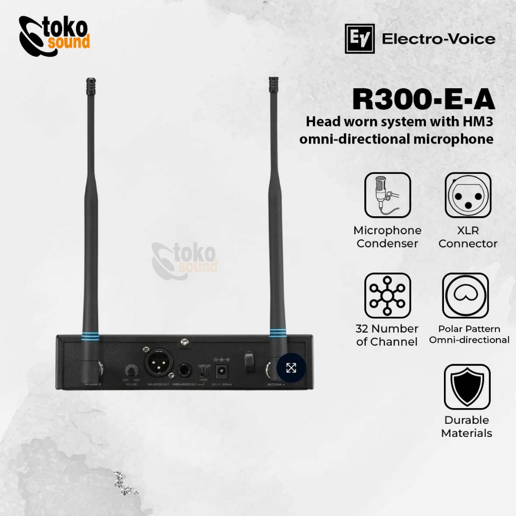 Jual Electro Voice R300 E A R300 E A Headworn Wireless