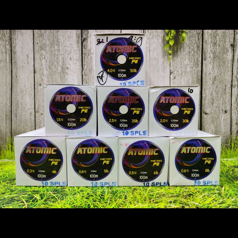 Jual Senar Micro PE Atomic 100M Not Connecting Pilih Ukuran | Shopee ...