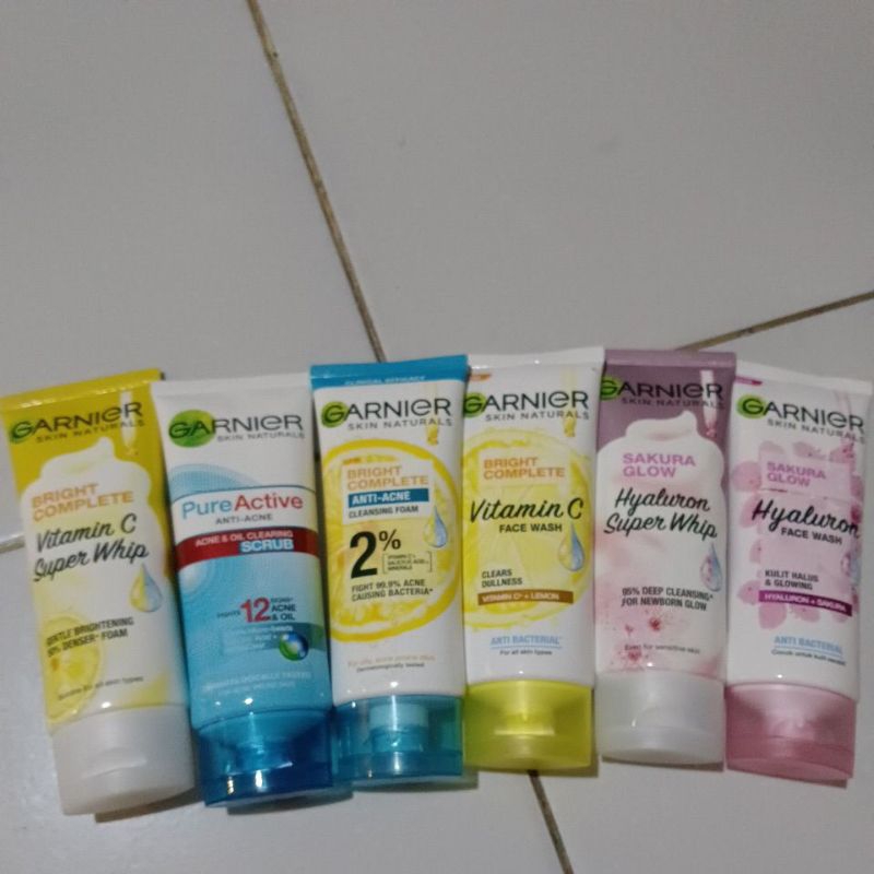 Jual Garnier Sabun Cuci Muka All Varian Garnier Facial Wash 100ml