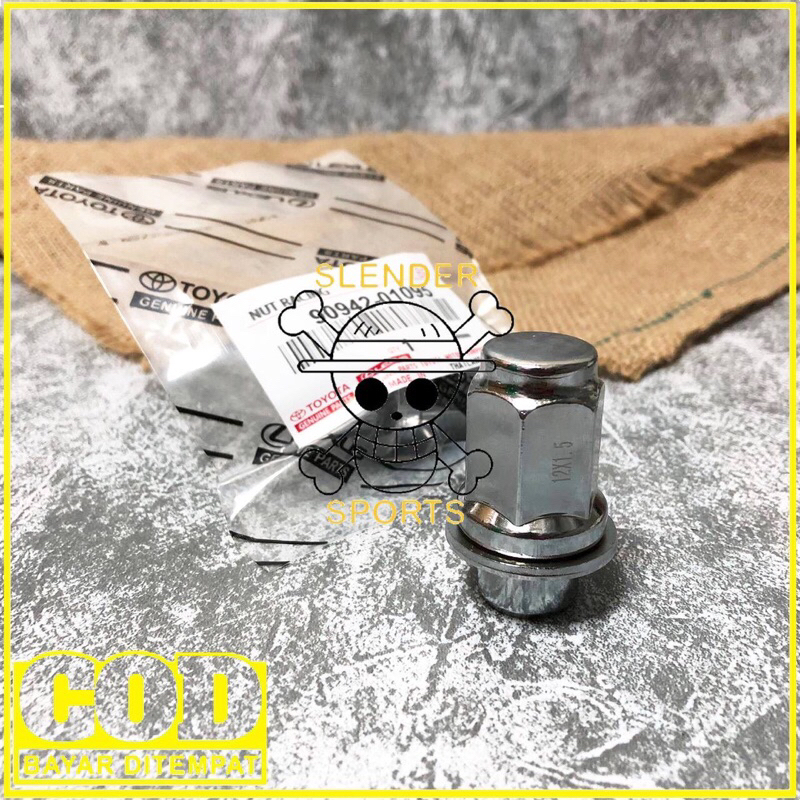 Jual NUT RACING INNOVA - MUR BAUT RODA INNOVA FORTUNER - LUG NUT 12x1.5 ...