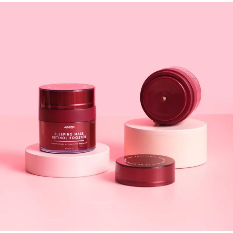 Jual ( READY STOCK ) SLEEPING MASK RETINOL BOOSTER DAVIENA SKINCARE