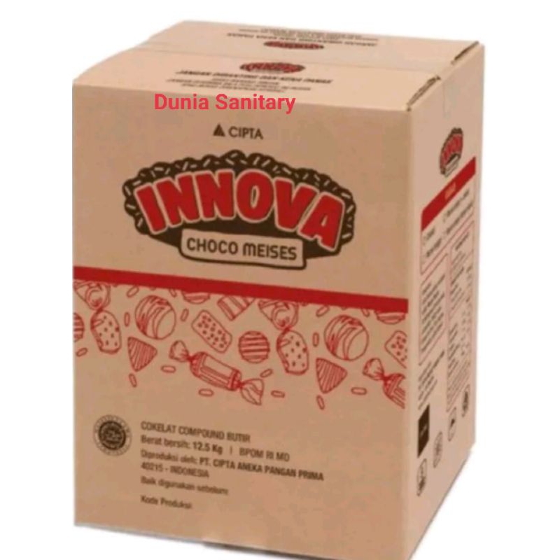 Jual Meses coklat Innova dus merah kemasan repack 500gr | Shopee Indonesia
