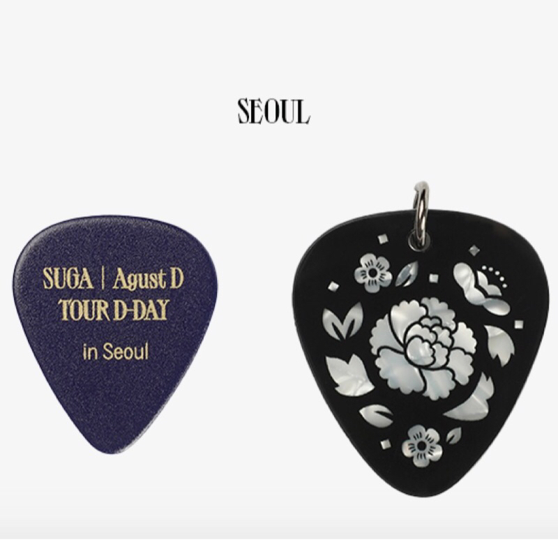 SUGA] GUITAR PICK NECKLACE ピアスセット（防弾少年団(BTS