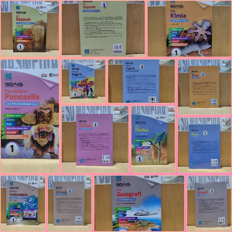 Jual Buku Paket GOALS SMA Kelas X,10 Kurikulum Merdeka Merdeka Grafindo ...