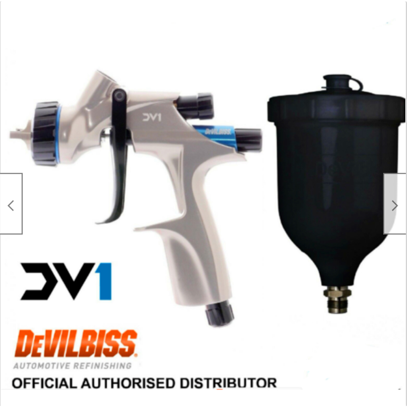 Paint Gun DeVilbiss DV1 For Base Without Tank Air Head B, 56 OFF