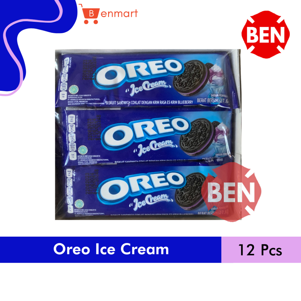 Jual Oreo Ice Cream 1 Pak Box 12 Pcs - Es Krim Blueberry - Biskuit ...