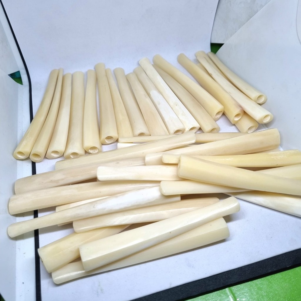 Jual Pipa rokok tulang sapi segi 8 putih kuning lubang multi/Once ...