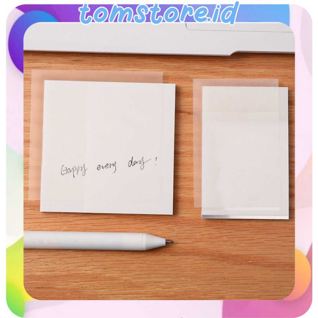 Jual TOMSTORE.ID Sticky Note Transparan 50 Lembar Tahan Air Untuk ...