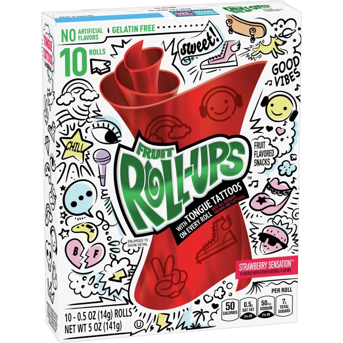 Jual fruit roll ups variety pack permen aneka rasa Shopee Indonesia