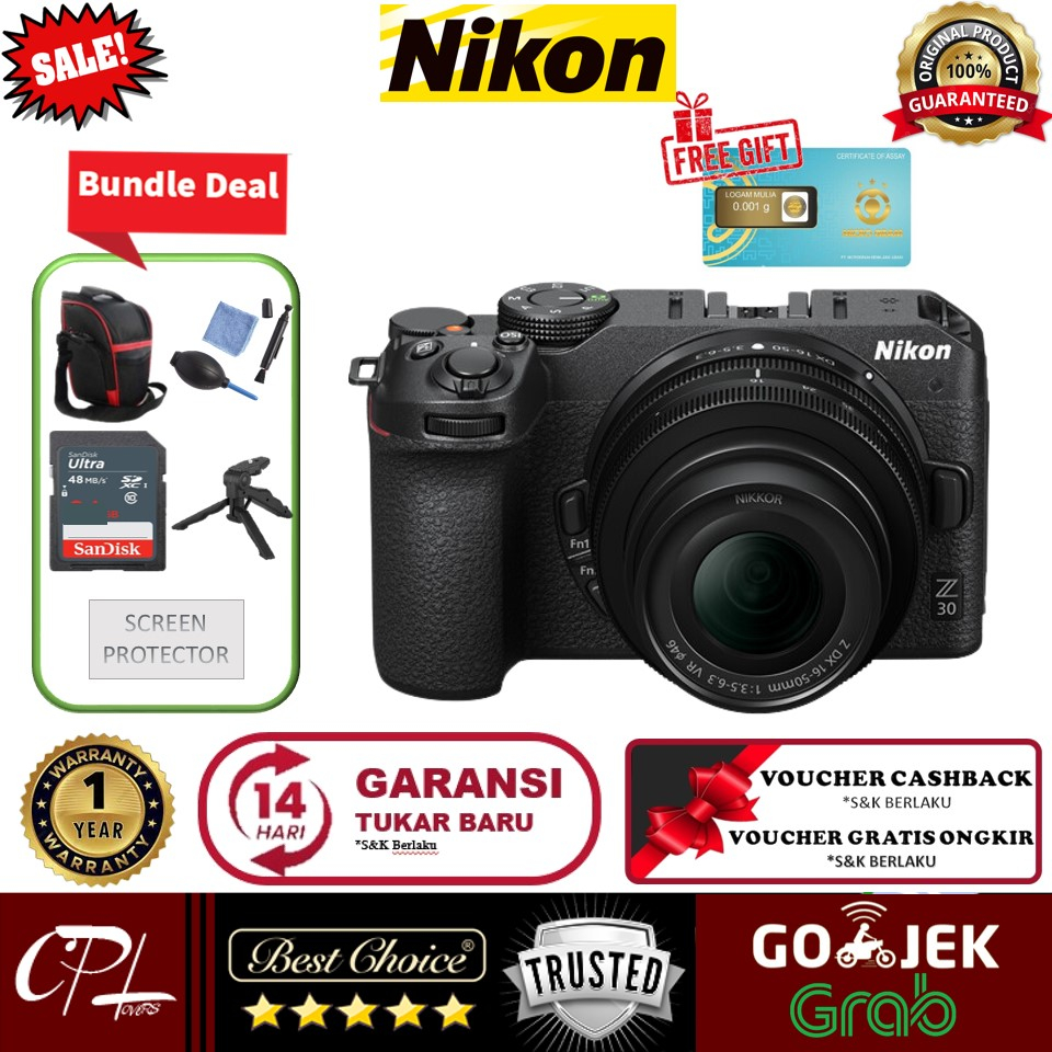 Jual Nikon Z30 Kit 16-50mm Lens Mirrorless Camera | Shopee Indonesia