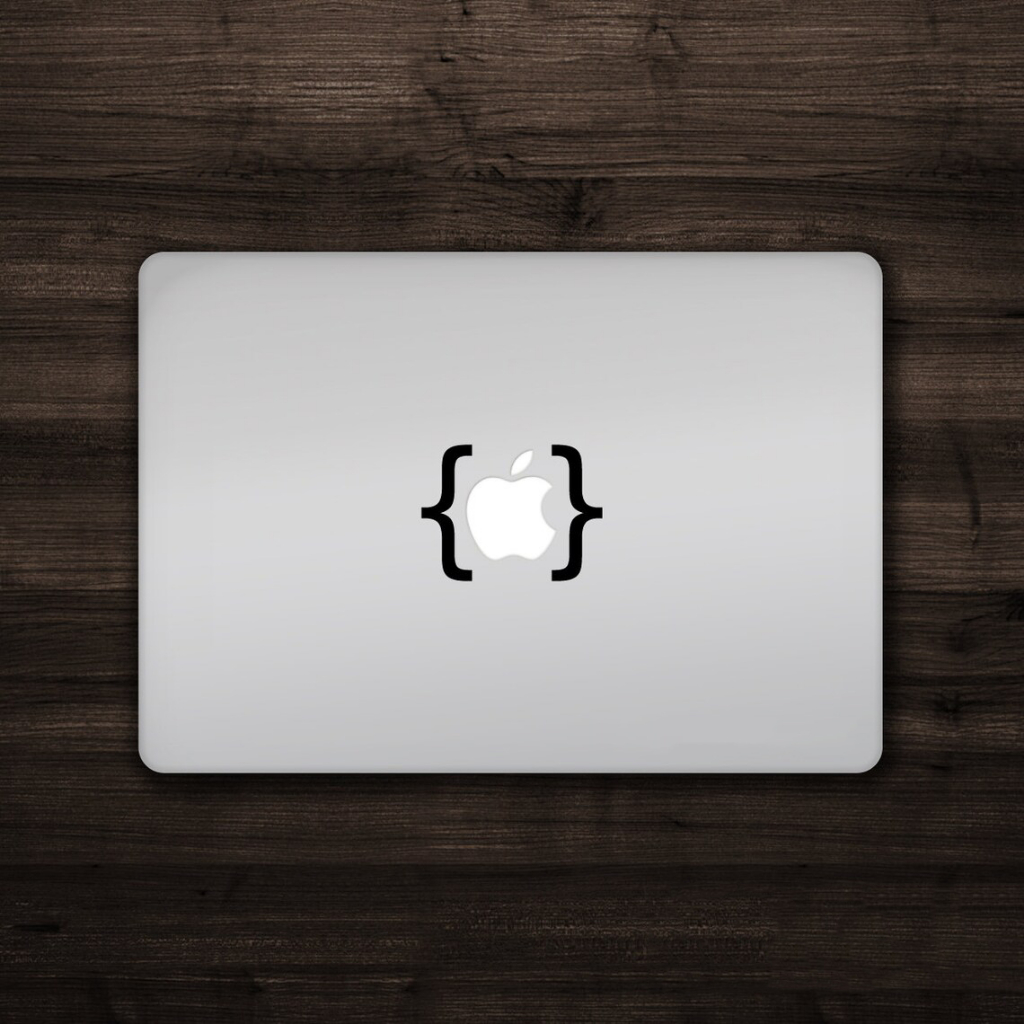 Jual Stiker Curly Brackets Symbol - Laptop Macbook Sticker | Shopee ...