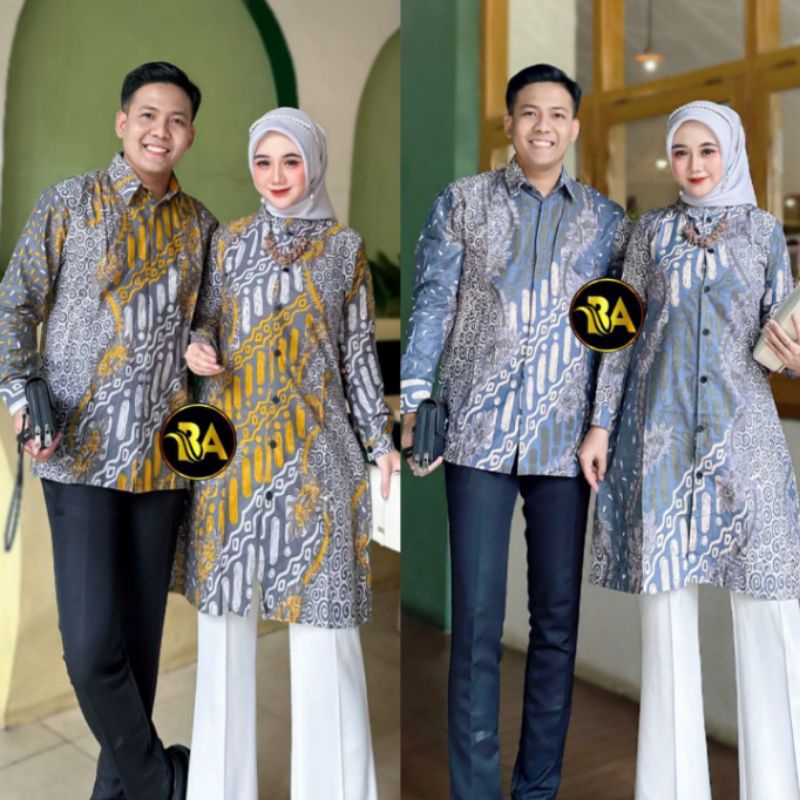 Jual Batik Couple Tunik Batik Couple Batik Couple Modern Batik Seragam ...
