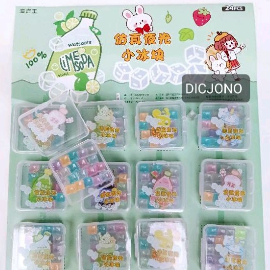 Jual Mainan Es Batu / Es Balok / Ice Blok Box Mini Glow In The Dark ...