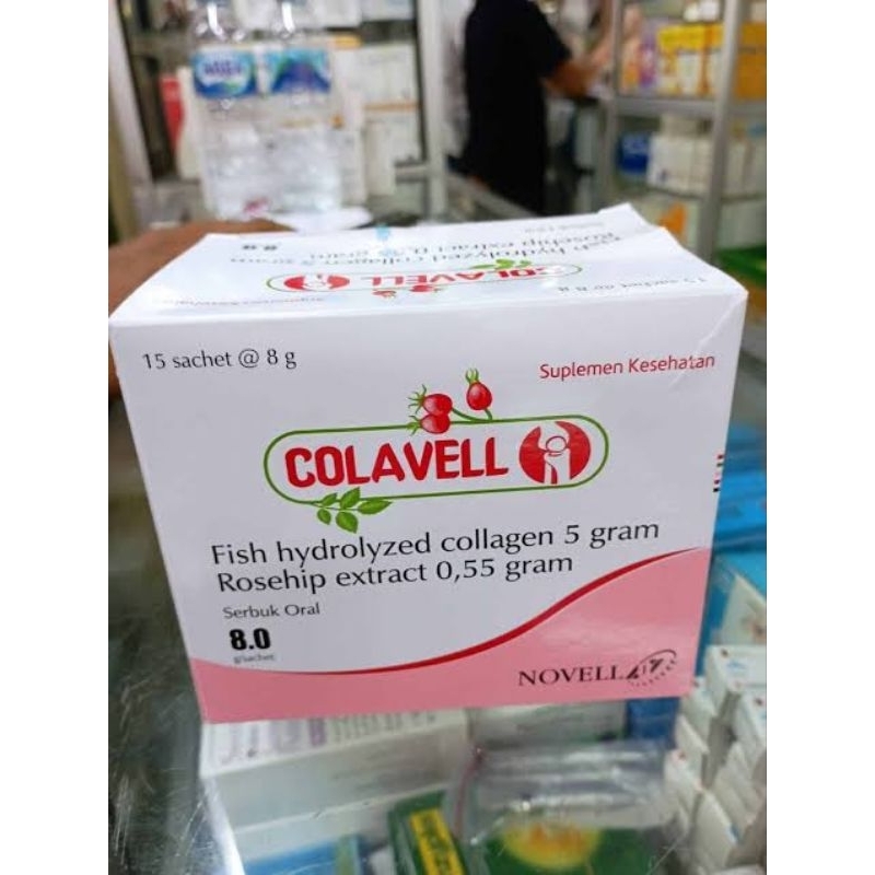Jual COLAVELL SERBUK 8 GRAM BOX 15 SACHET | Shopee Indonesia
