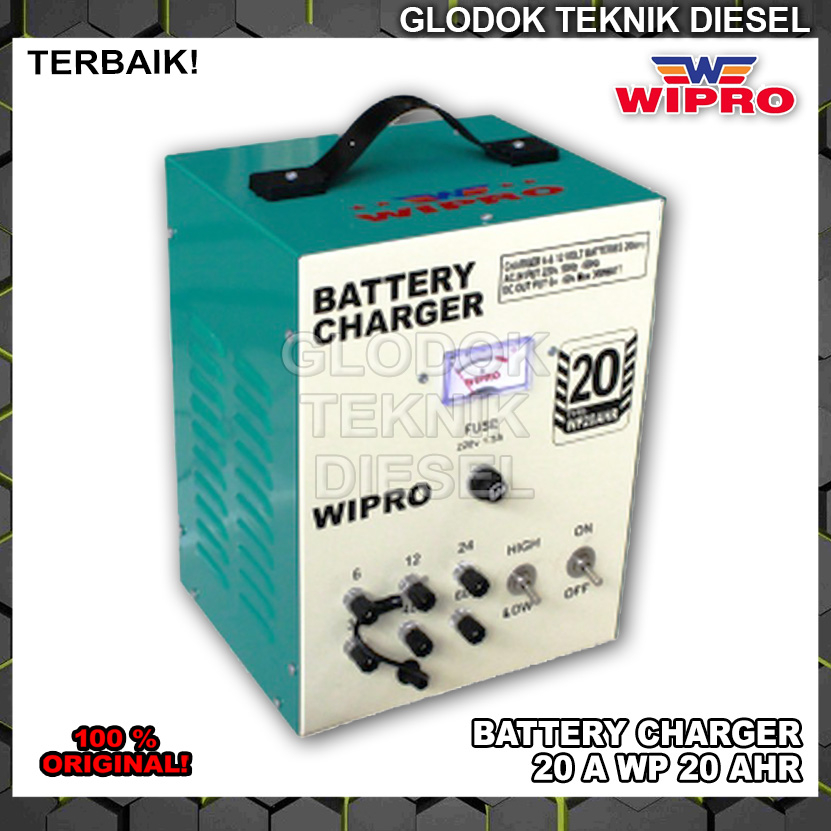 Jual Wipro Charger Aki Mobil Motor 20 A Battery Charger WP 20 AHR Cas