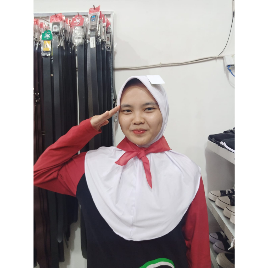 Jual [Toko Juara Kelas] Syal kacu scraf Paskibra - Slayer Merah Polos ...