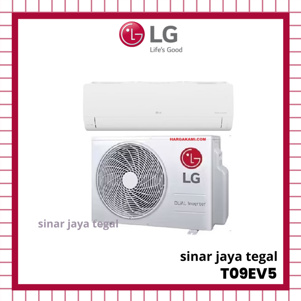 Jual Ac Split Lg 1 Pk T09ev5 Dualcool Inverter With Watt Control New Eco Shopee Indonesia 8826