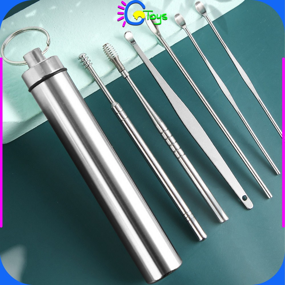 Jual CR-C901 Alat Pembersih Telinga 8IN1 Tabung Portable Anti Karat ...