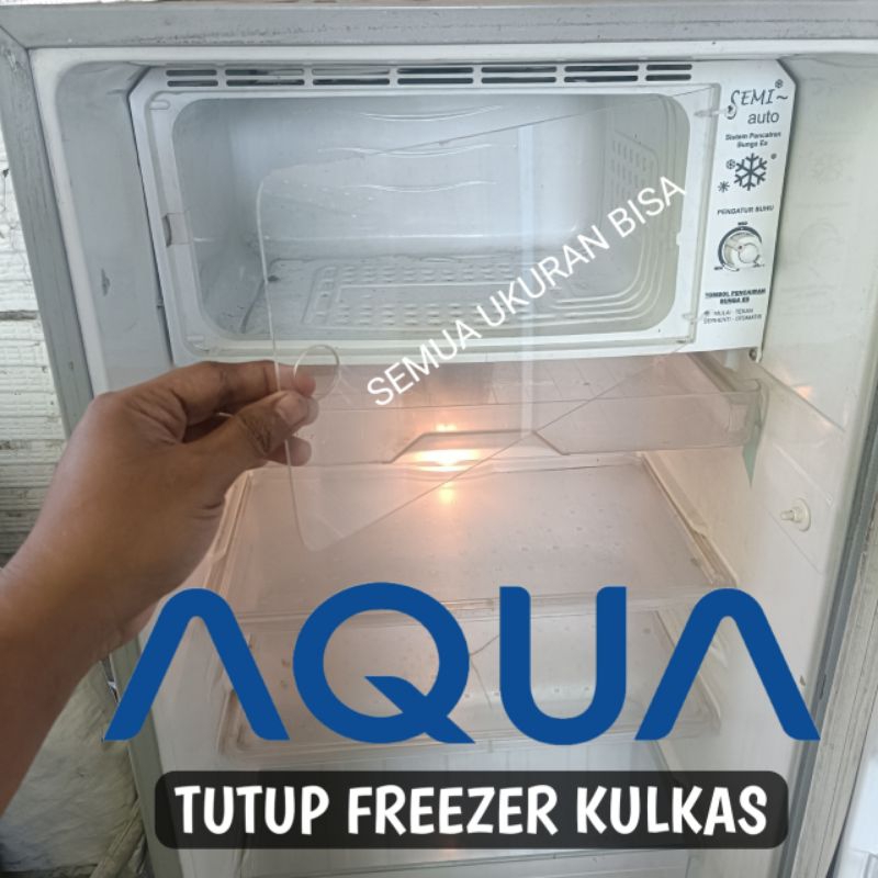 Jual Tutup Freezer Kulkas Aqua Bahan Dari Akrilik Pemasangan Mudah