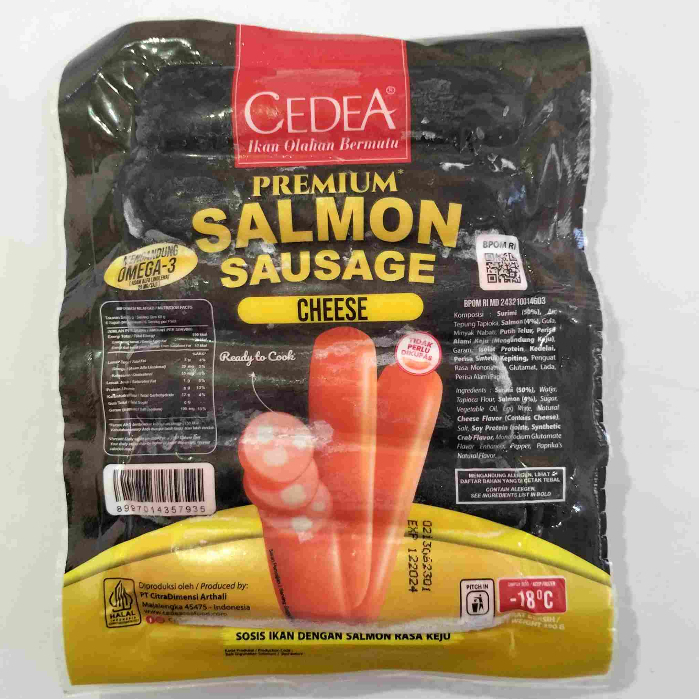 Jual Cedea Premium Salmon Sausage Cheese 390 Gram Shopee Indonesia