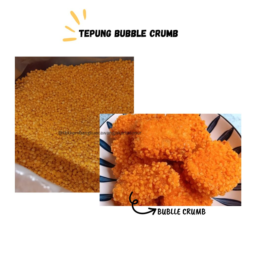 Jual ROYAL BUBBLE CRUMB Tepung Roti Untuk Nugget Crunchy 250 GR