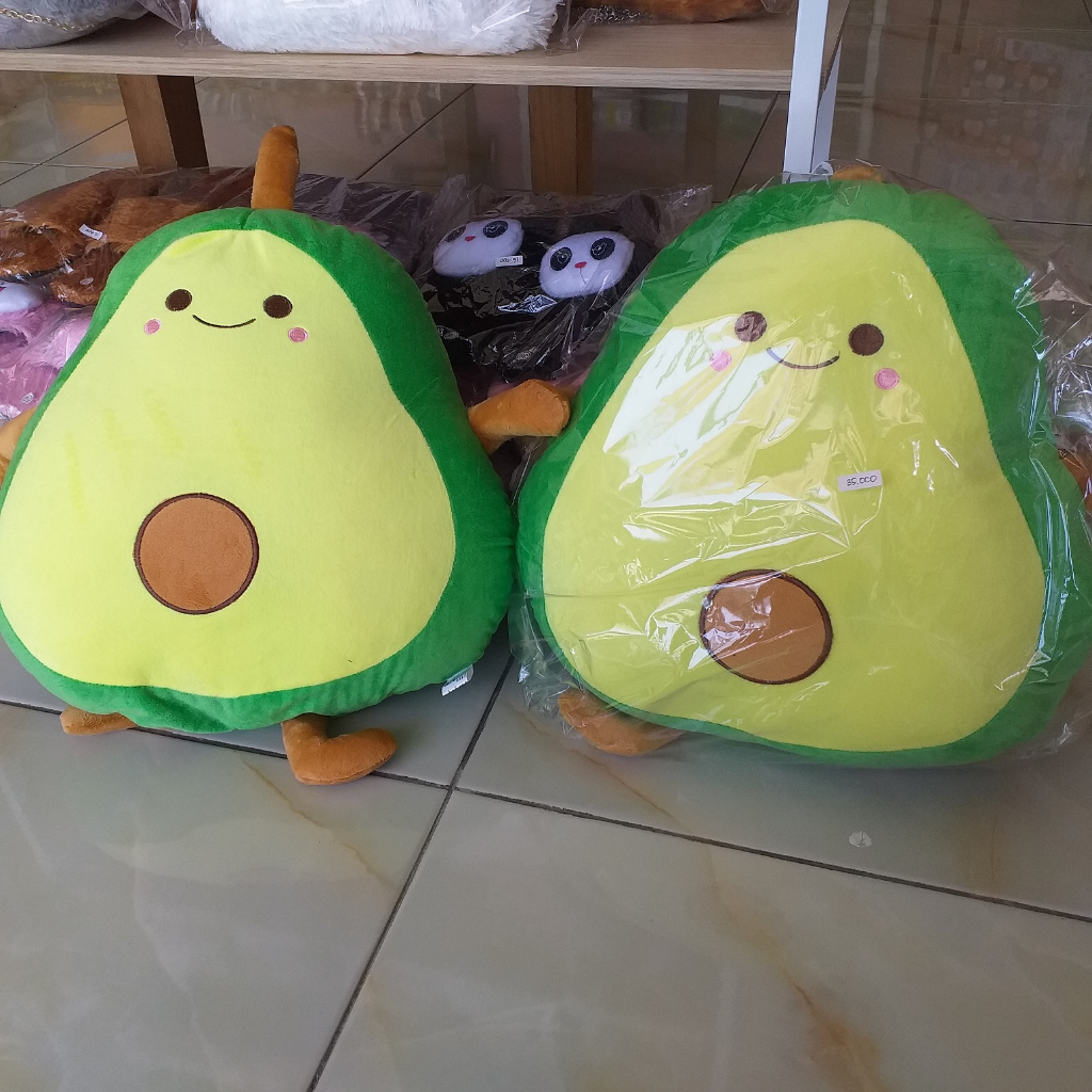 Bantal guling avocado, Bantal boneka mr avocado lucu lembut, bantal  alpukat, boneka lembut, bantal karakter