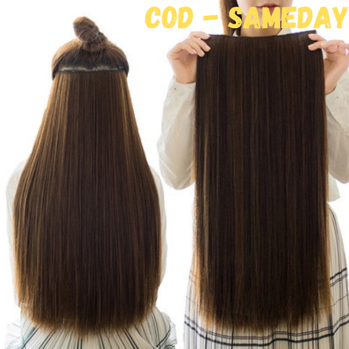 Jual Clip Rambut Lurus Panjang Premium Elegan, Hairclip Stylish Gaya ...