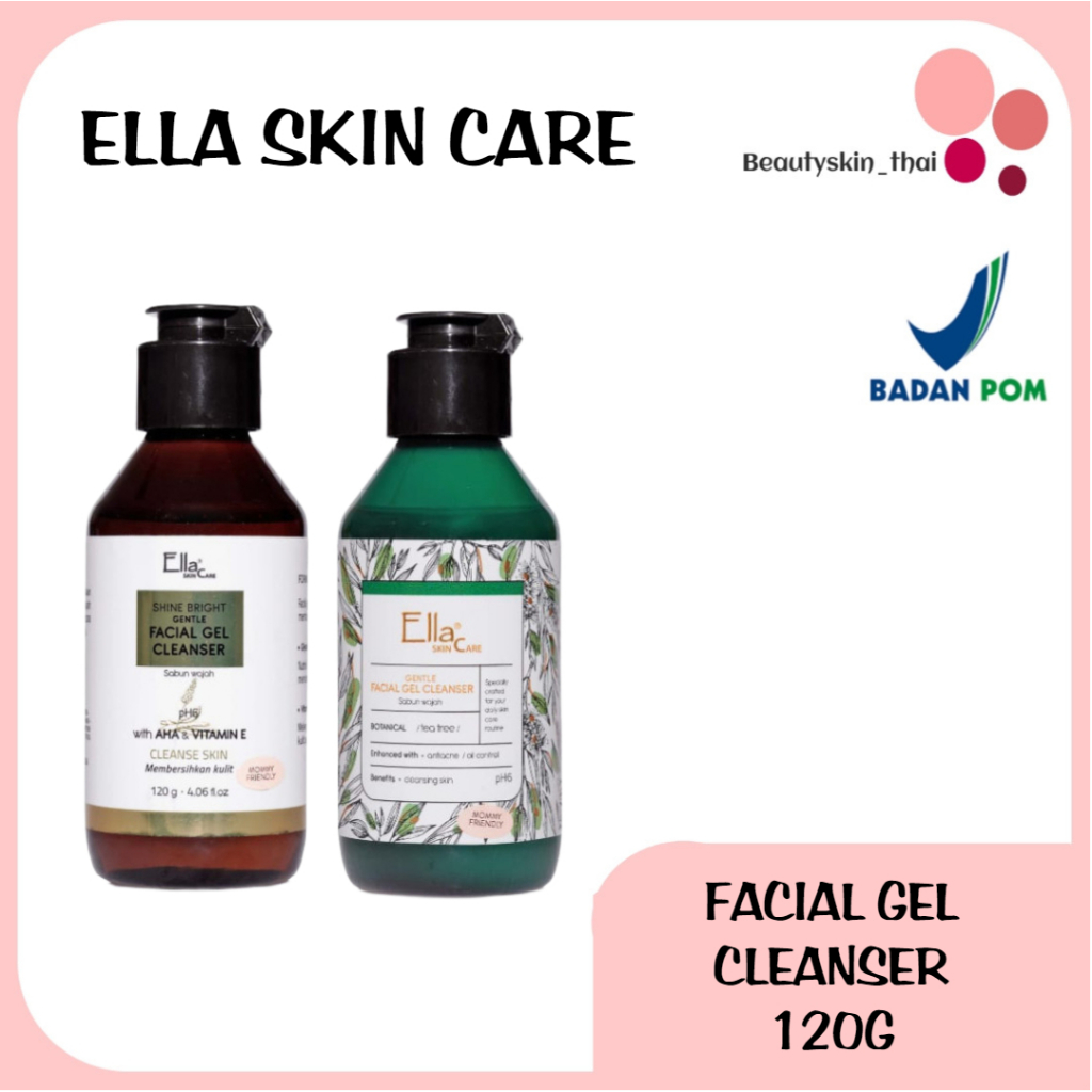 Jual Ella Skincare Shine Bright Facial Gel Cleanser with AHA /Cleanse Skin/ Facial Gel Cleanser