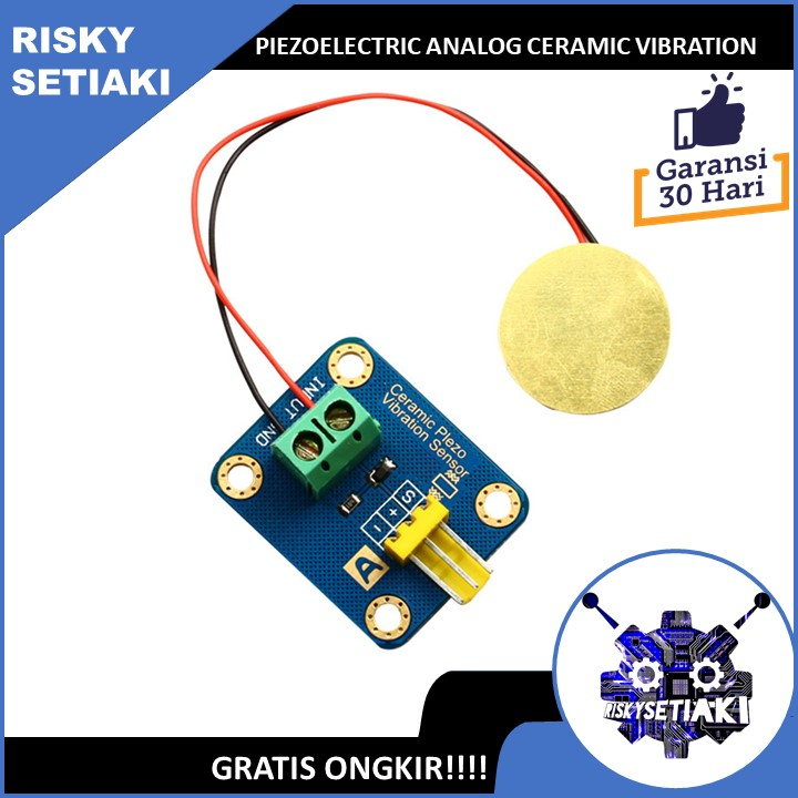 Jual Piezoelectric Analog Ceramic Vibration Sensor Module Shopee Indonesia 8293