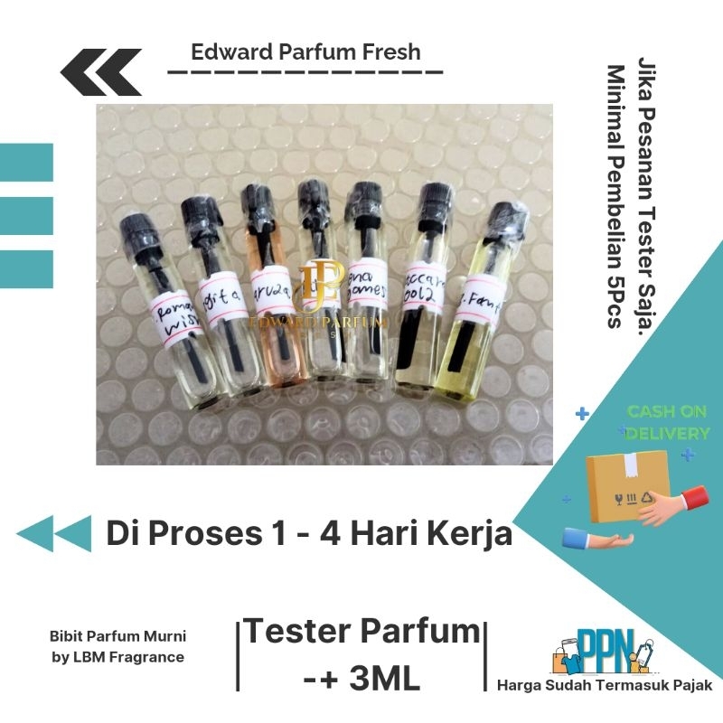 Jual Tester Bibit Parfum LBM / Sample Bibit Parfum LBM Kemasan -+ 3ML ...