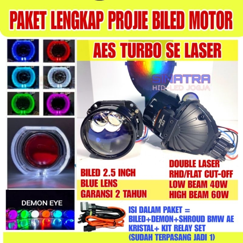 Jual Paket Lengkap Biled Aes Turbo Se Laser W Bmw Clasisic Shopee