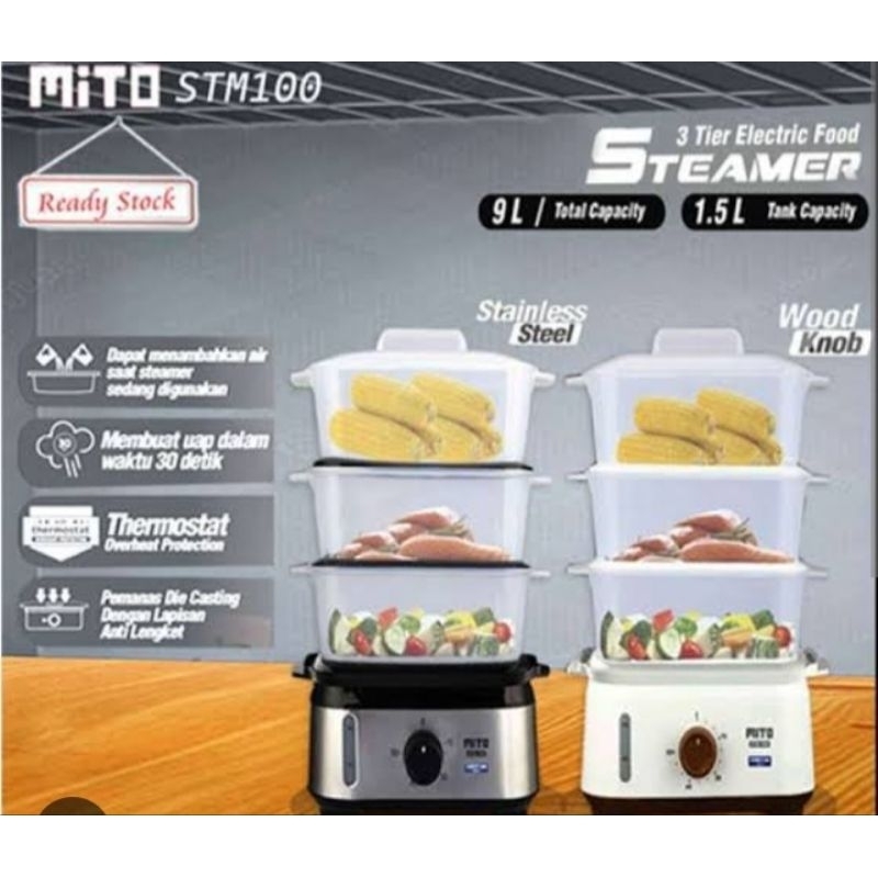 Jual Mito Electric Food Steamer STM 100 / STM100 Pengukus Makanan ...