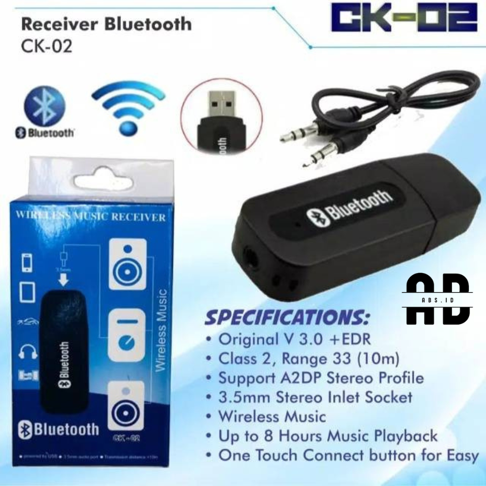 Jual Abs Bluetooth Receiver Wireless Stereo Audio Adapter Usb Usb Bluetooth Speaker Audio