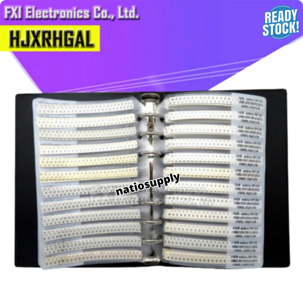 Jual Chip Capacitor Kit Sample Book 51 Value 50 pcs (0201) Shopee