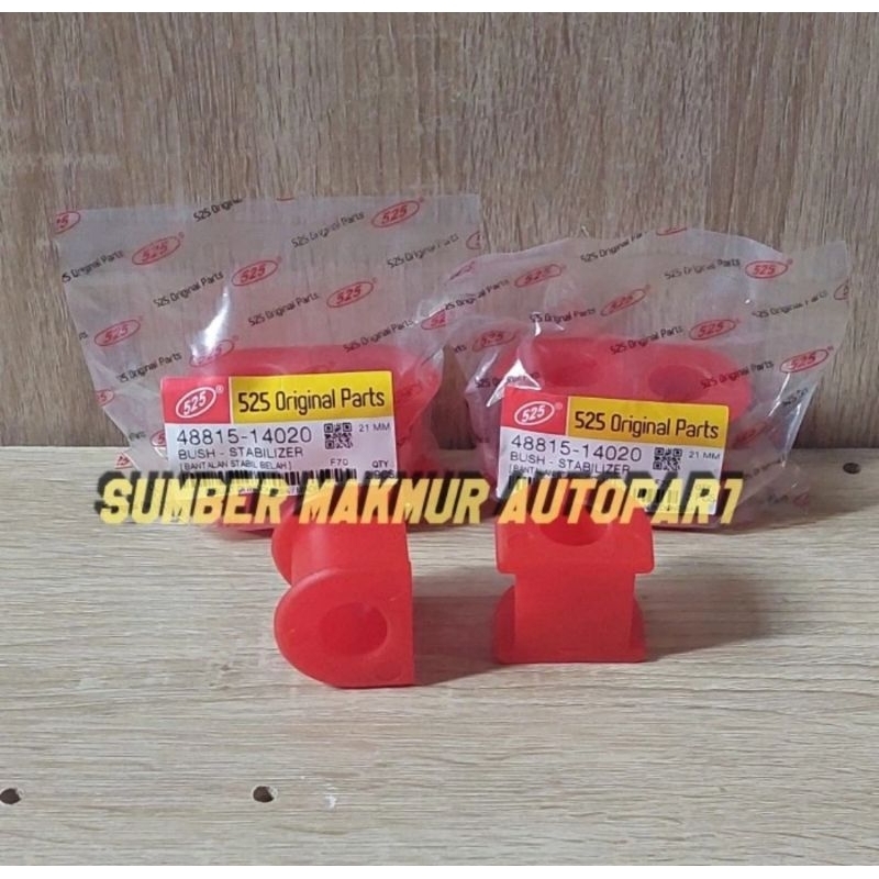 Jual KARET STABILIZER DEPAN KARET STABIL ROTI F70 FEROZA MERAH SILICON ...