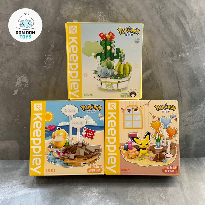 Jual Mainan Keeppley Bricks Pokemon Flower Pot Beach Sweet Arrangement ...