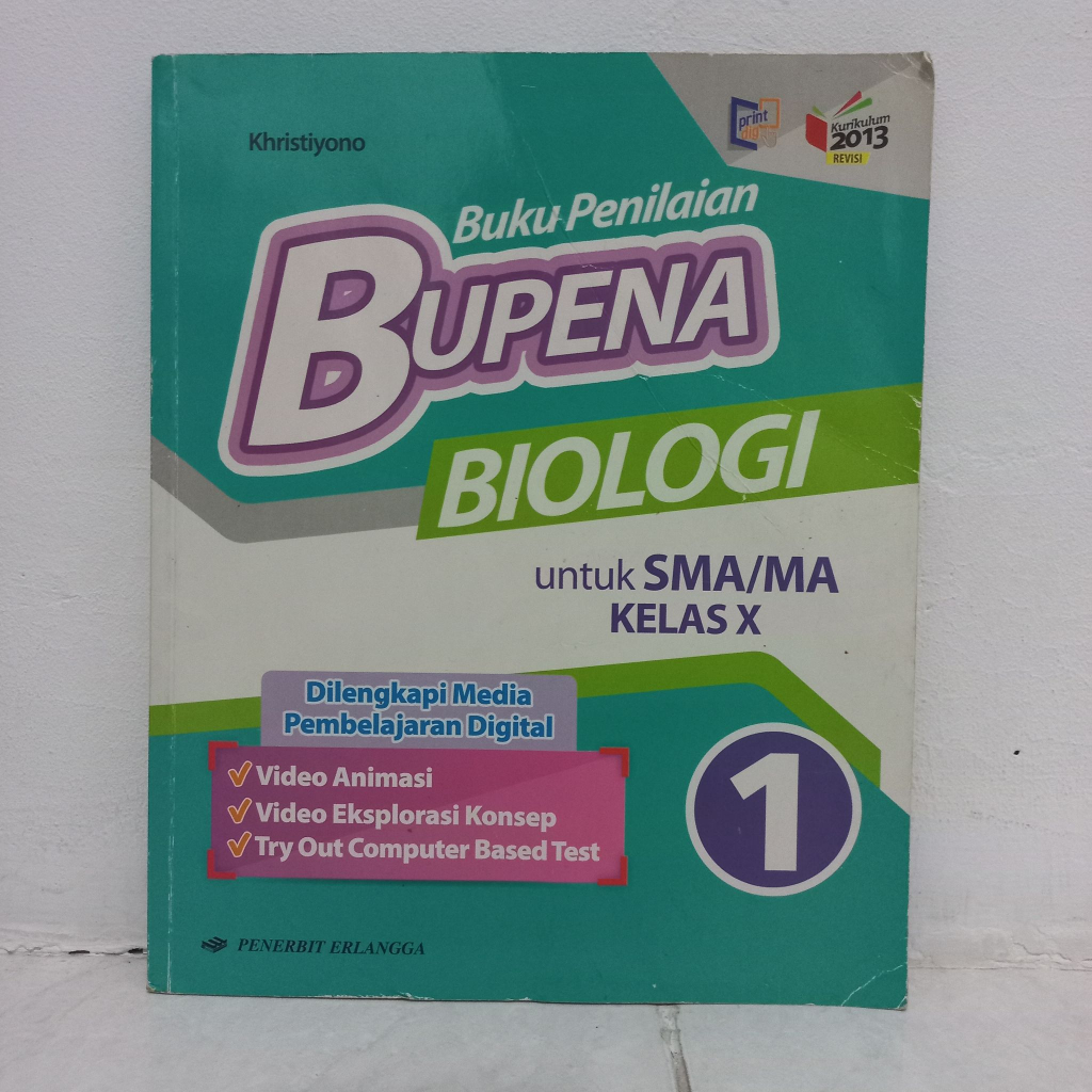 Jual Buku Pelajaran Bupena Biologi Kelas 10 Penerbit Erlangga K13 ...