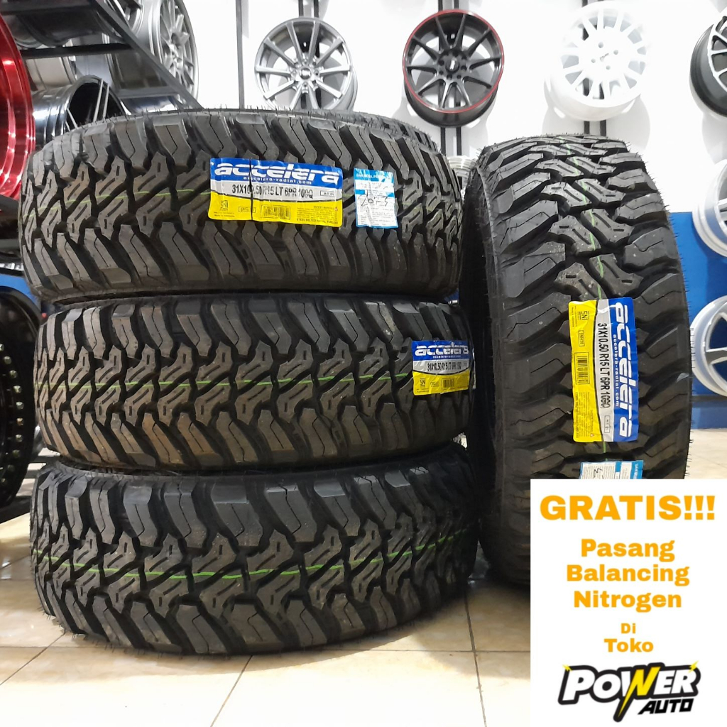 Jual ban mobil accelera ukuran 31x10,50 R15 ragi kasar cocok buat mobil ...