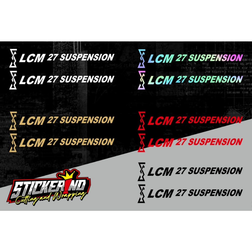 Jual STIKER LCM 27 SUSPENSION SATU SET KANAN KIRI | Shopee Indonesia