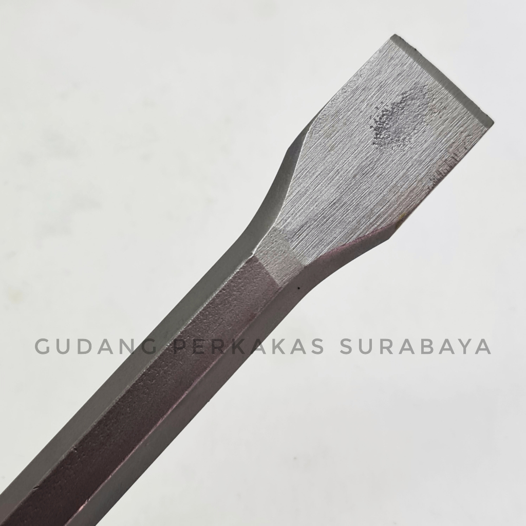 Jual HEX FLAT CHISEL SHANK 17 x LENGTH 280mm COLD CHISEL MATA BOR BETON ...