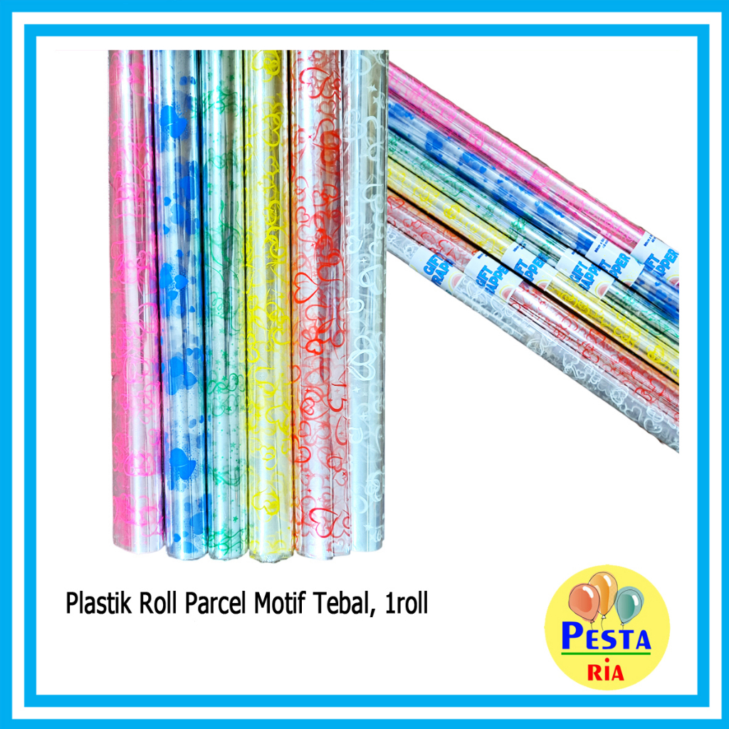 Jual Murah 1roll Isi 10pcs Plastik Roll Parcel Motif Tebal Plastik Opp Parcel Plastik 4426