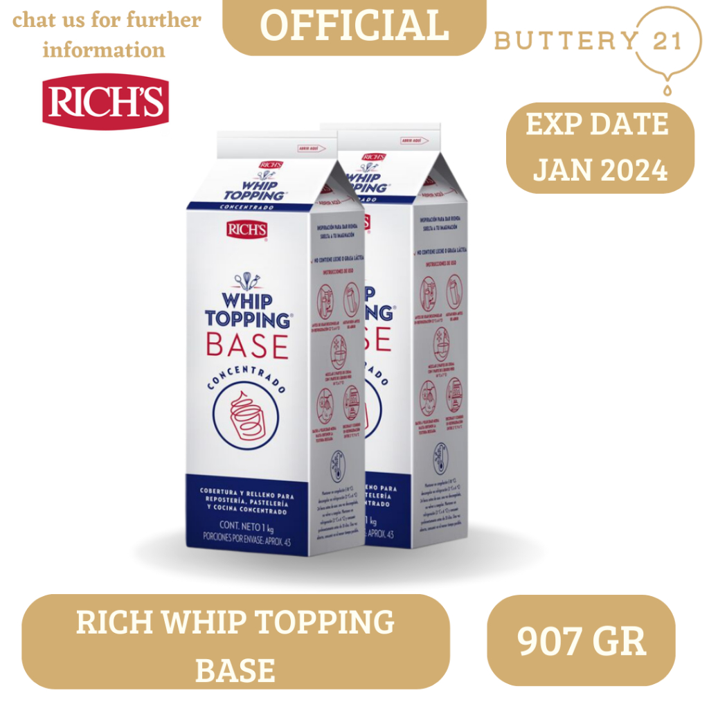 Jual RICH'S WHIP TOPPING BASE 907 GR / WHIPPING CREAM Shopee Indonesia
