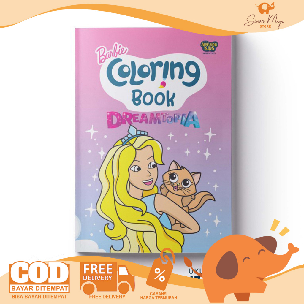 Jual AMAZING Coloring Book Barbie Dreamtopia / Buku Latihan Mewarnai ...