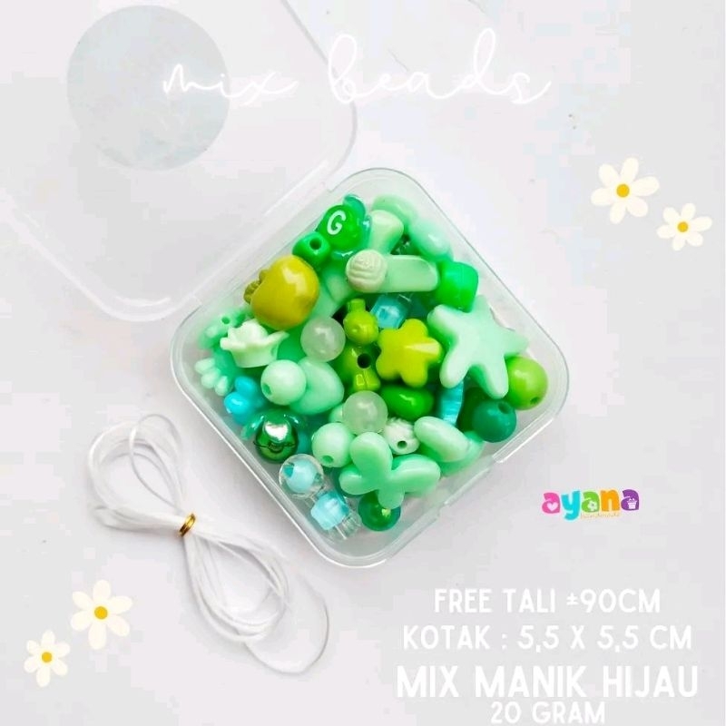 Jual Mini Mix Box Beads Beragam manik dalam satu wadah kecil | Shopee ...
